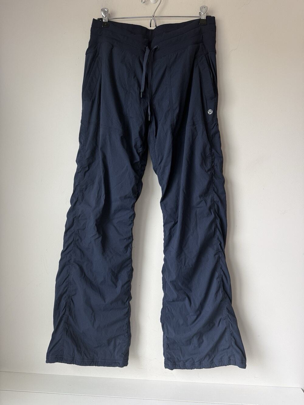 Lululemon 8 Dance Studio II Lined Mid-Rise Full Length Pants 30” Navy Blue